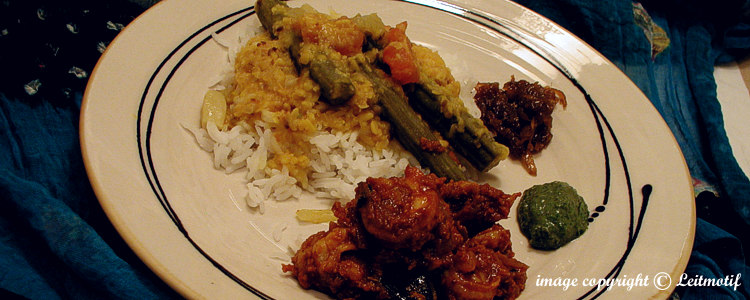 A simple Indian dinner
